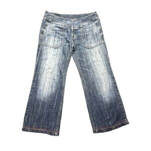 DIESEL Wirky Jeans Womens Sz 29 Fits 30" Button (1 Missing) Relaxed Fit Fade Y2K